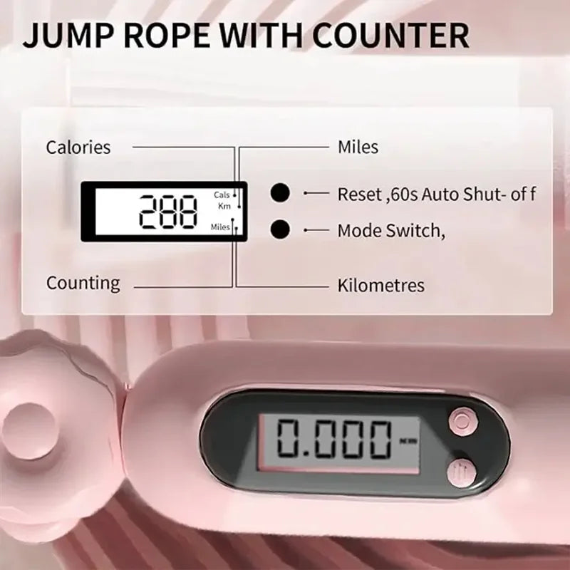 Corde à sauter avec compteur intégré