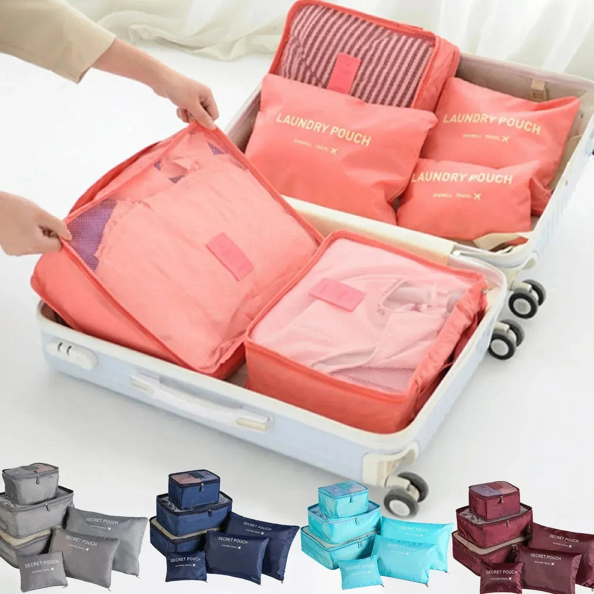 Organiseurs de valise — set de 6 pièces